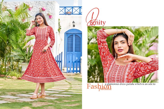 Nidhi By Kinti 1001-1008 Anarkali Kurtis Catalog